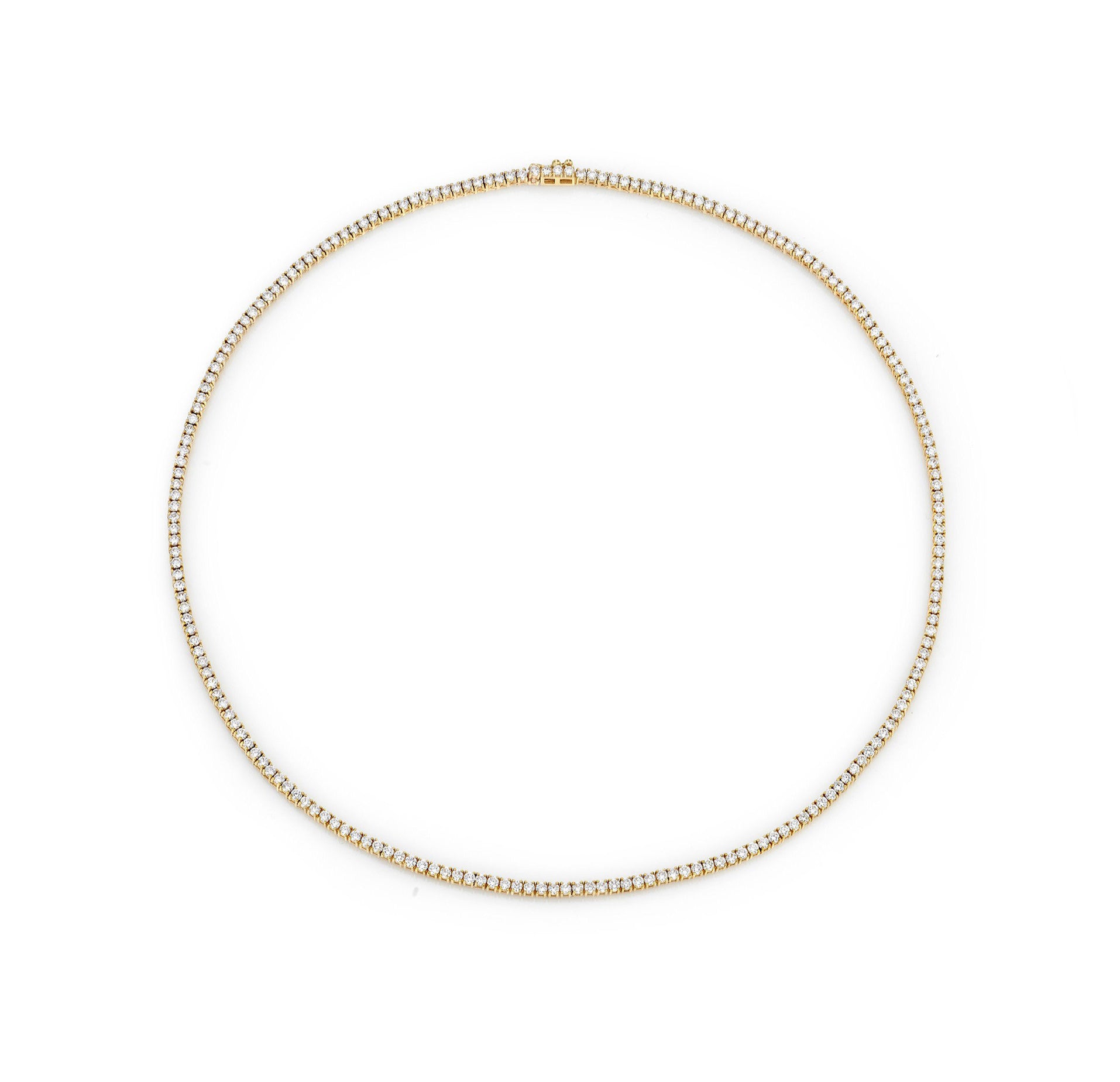 High Jewelry, Oval Cut Lab Diamond Tennis Necklace