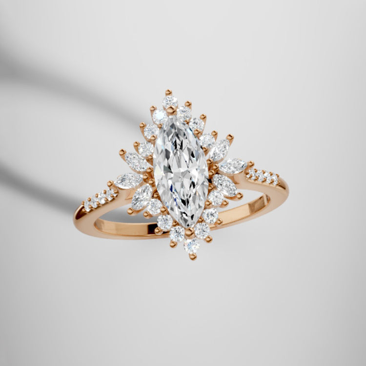 Camille Marquise Lab Grown Diamond Engagement Ring