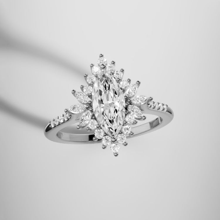 Camille Marquise Lab Grown Diamond Engagement Ring