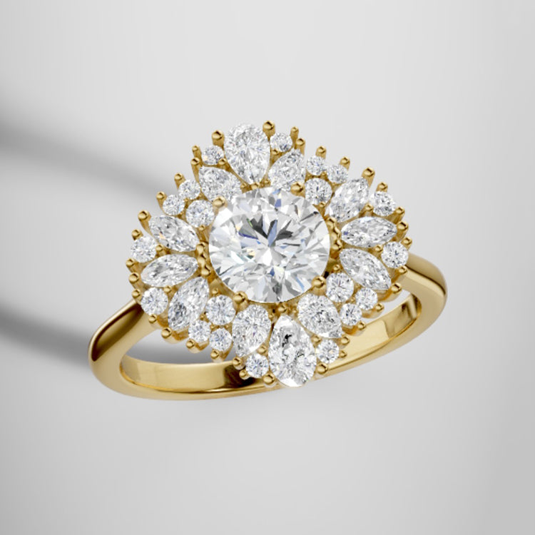 yellow gold - round