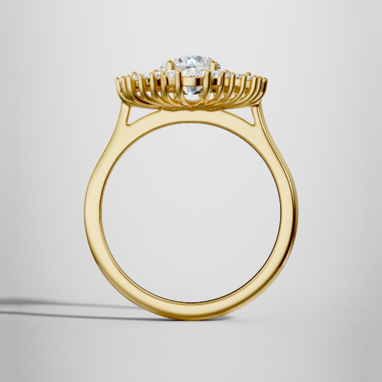 yellow gold - round