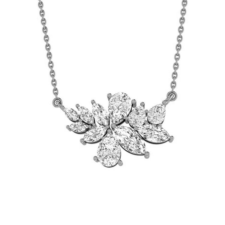 Diamond necklace in white gold