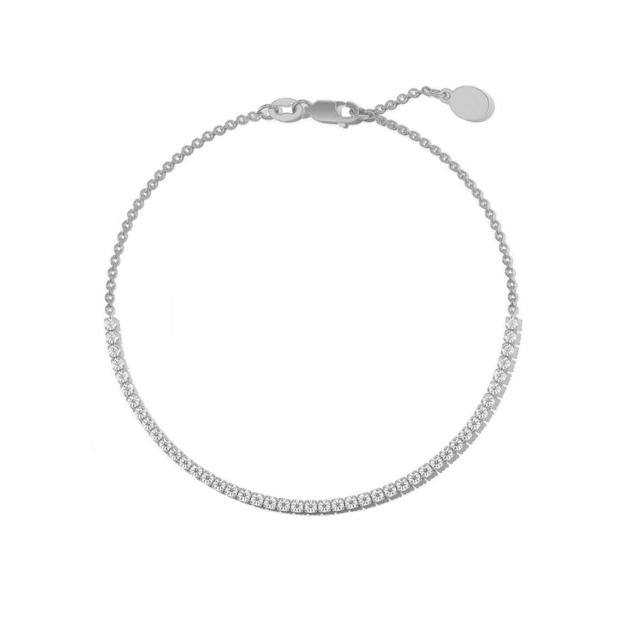 diamond tennis bracelet white gold