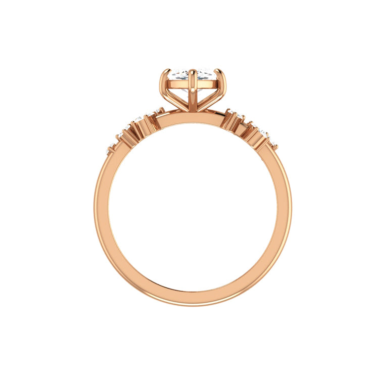 rose gold - marquise