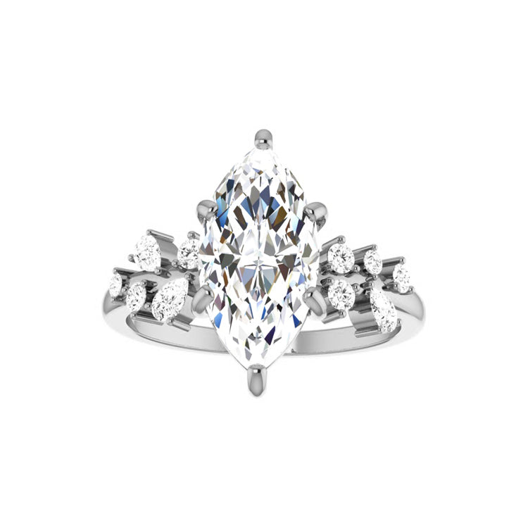 white gold - marquise