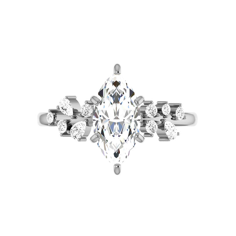 white gold - marquise