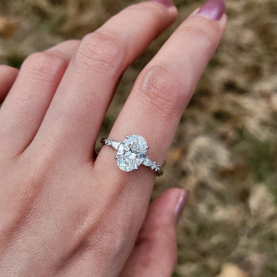 Three-Stone Diamond Ring 1 ct tw Round-cut 14K White Gold | Kay