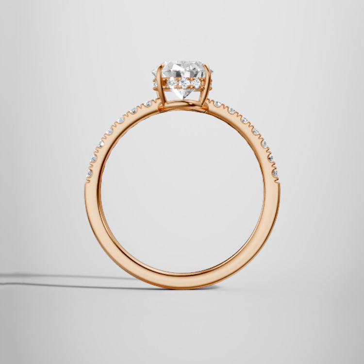 rose gold - oval