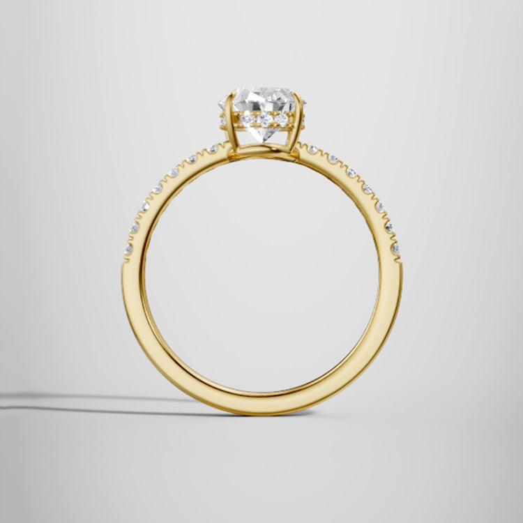 yellow gold - oval