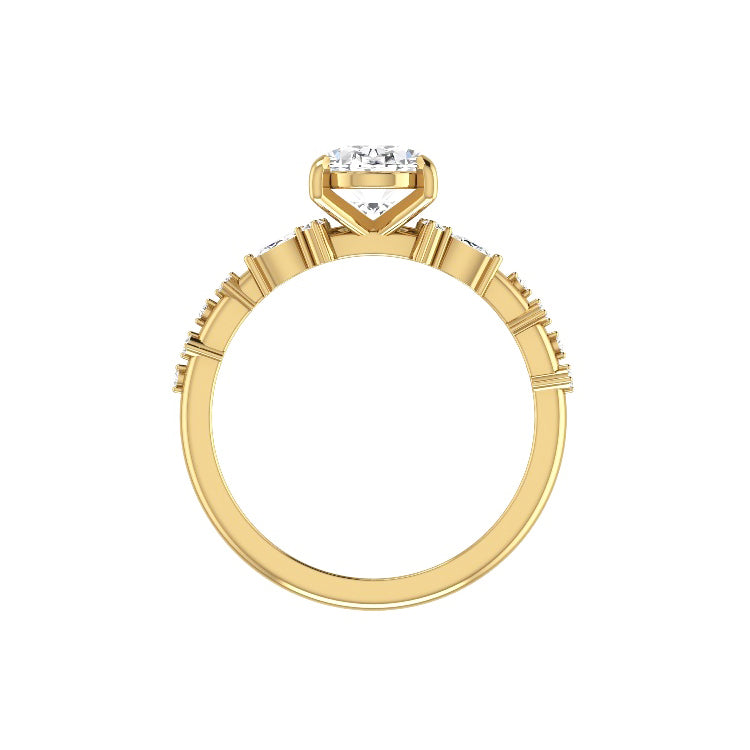 yellow gold - oval