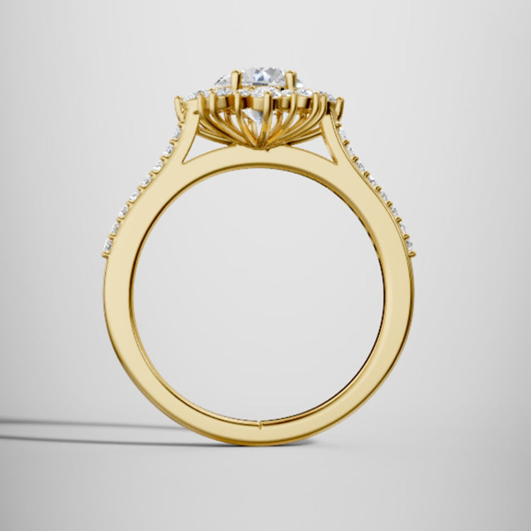 yellow gold - round