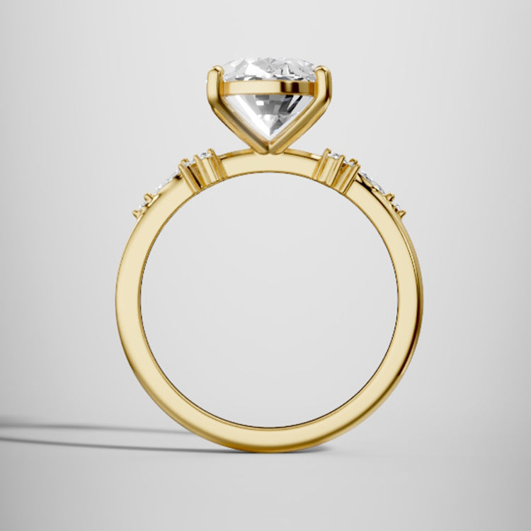 yellow gold - oval