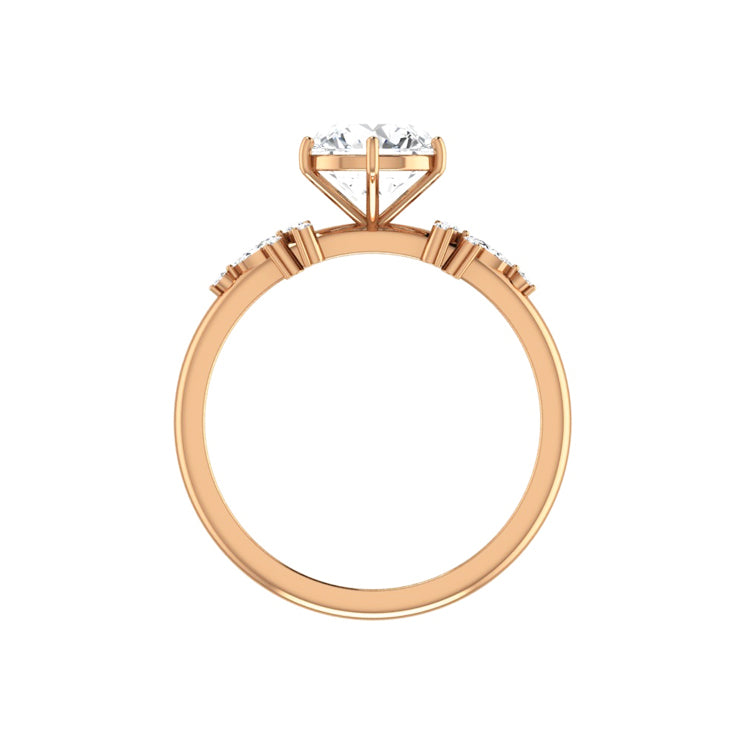 rose gold - round