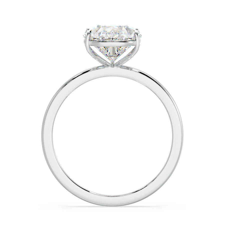 5 Carat Solitaire Pear Lab Grown Diamond Engagement Ring in 14K Gold