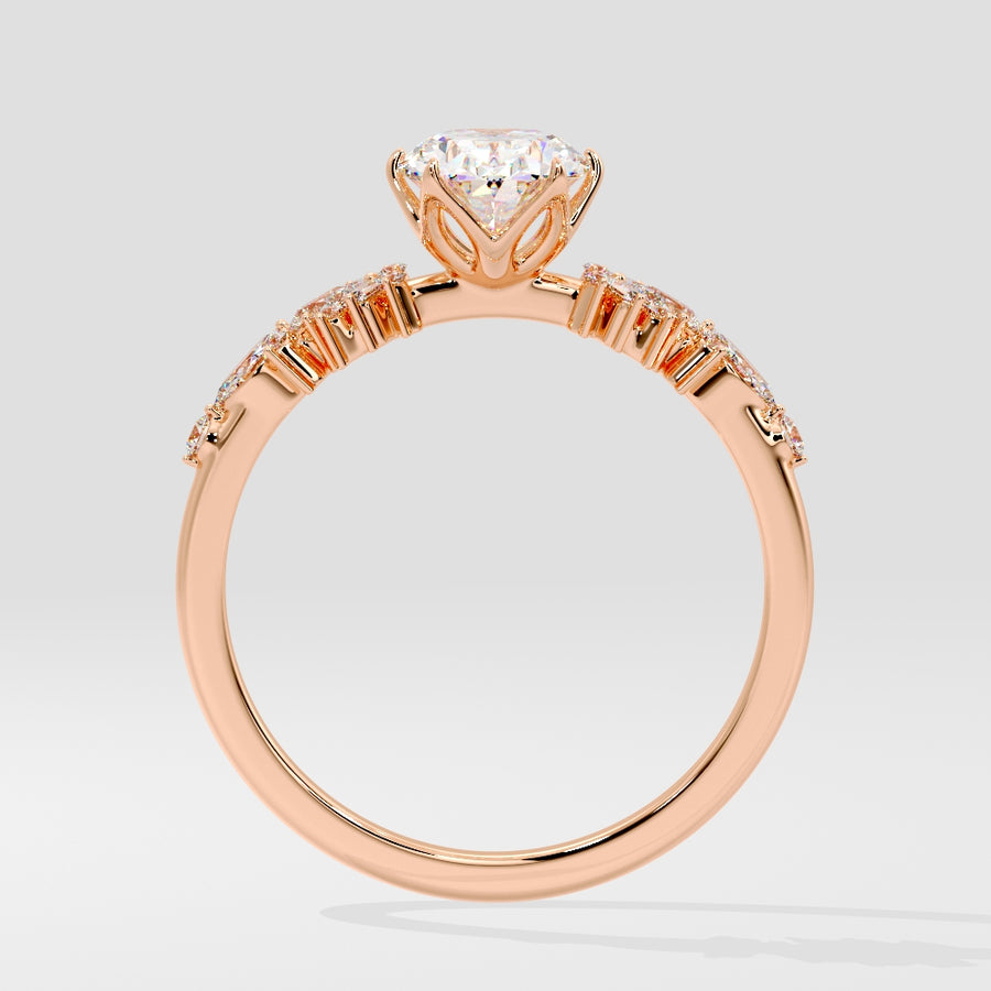 Fiora 3 Carat Oval Lab Grown Diamond Engagement Ring