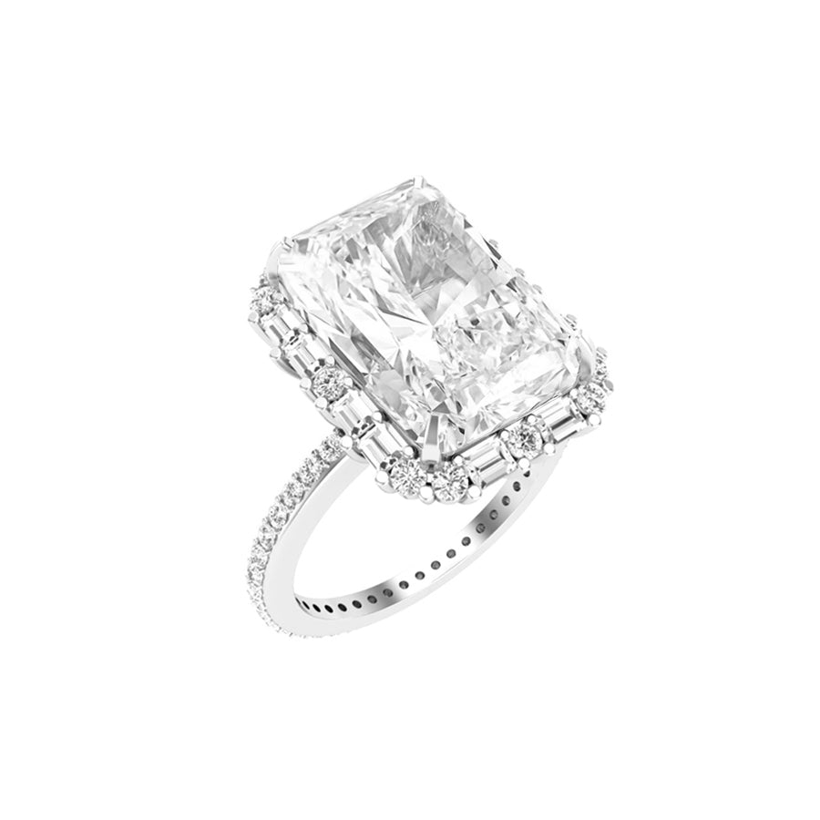 3 carat radiant diamond engagement ring