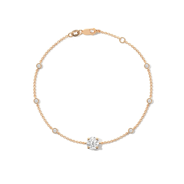 rose gold diamond bracelet