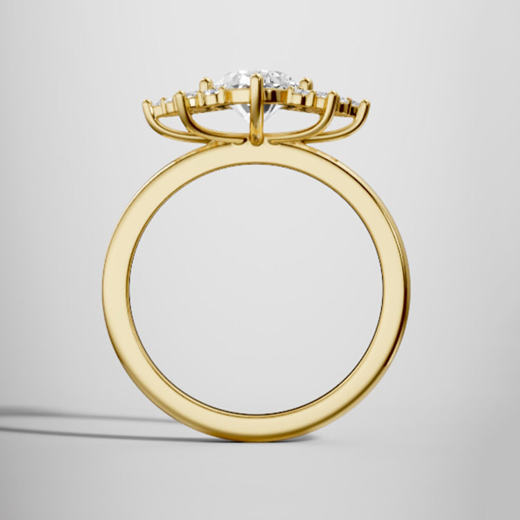 yellow gold - oval