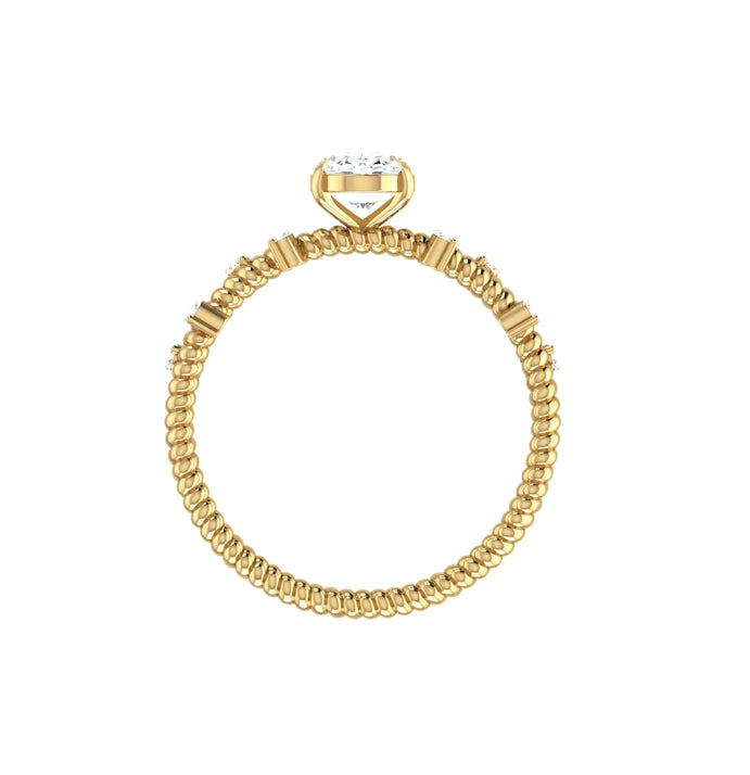 yellow gold - oval