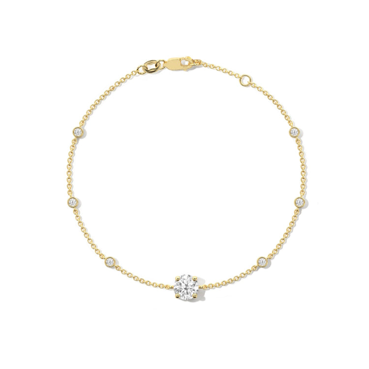 yellow gold diamond bracelet