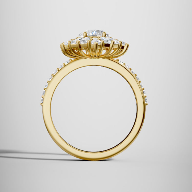 yellow gold - round