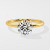2 Carat Lab Grown Solitaire Round Diamond Engagement Ring in 18K Yellow Gold