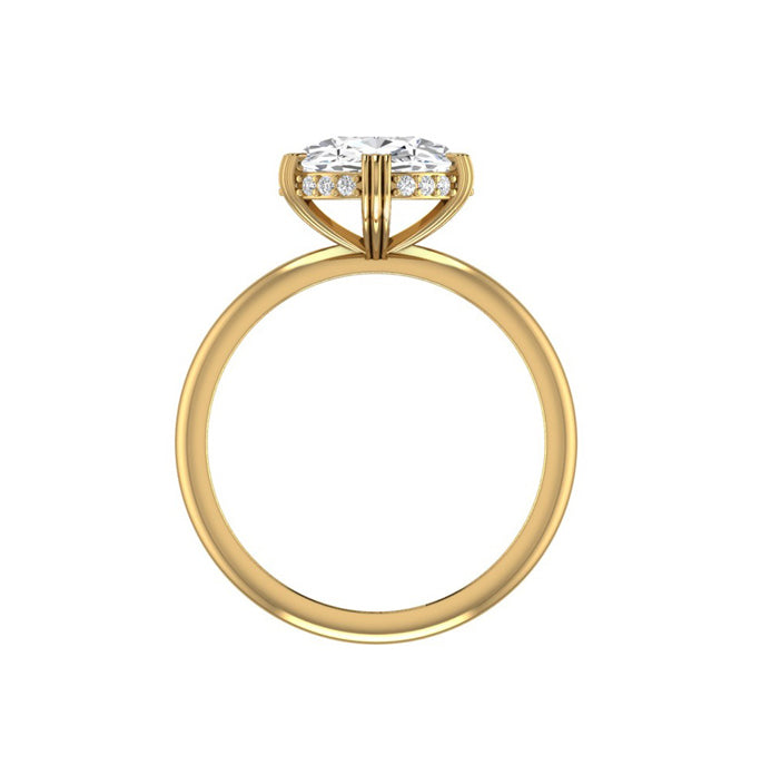 solitaire oval diamond engagement ring yellow gold