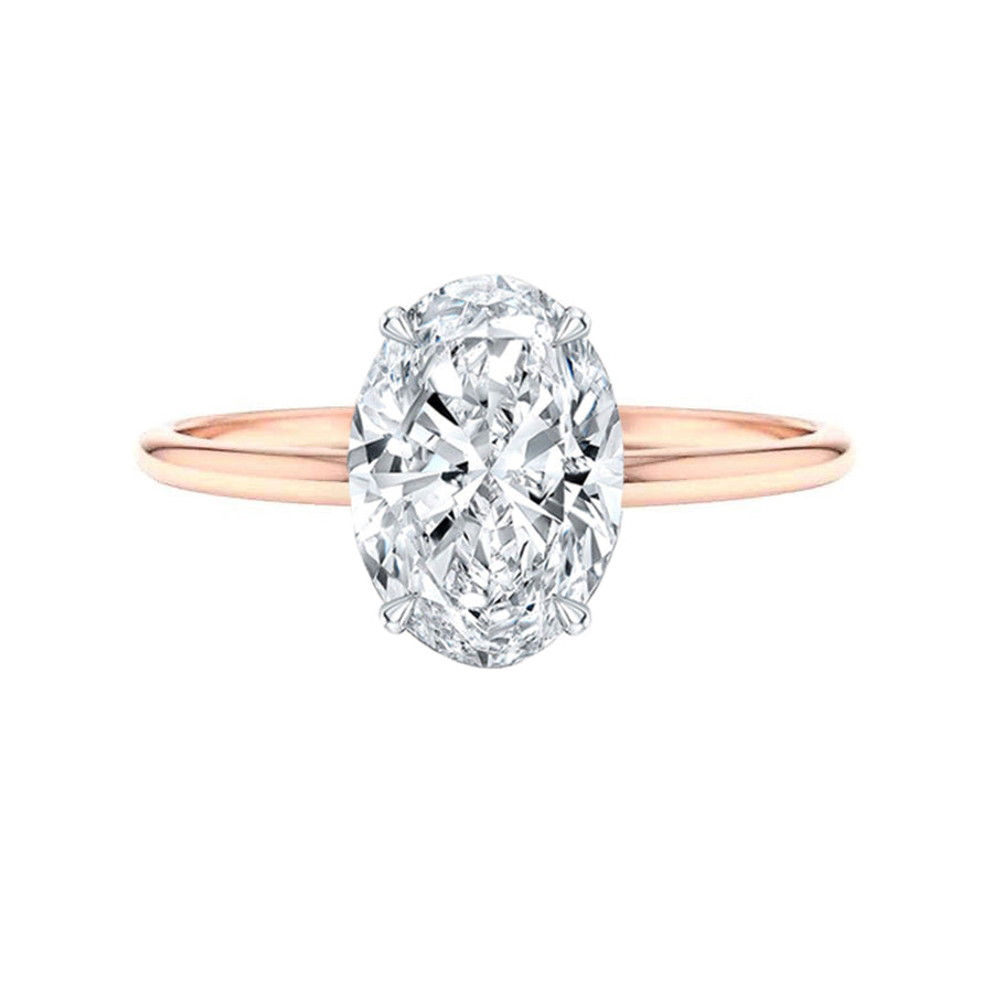 Oval Floating Halo Diamond Engagement Ring Mounting –  Firstpeoplesjewelers.com