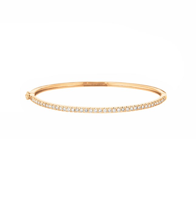 Diamond Bangle in 14K Gold - GEMNOMADS