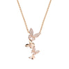 Diamond Butterfly Necklace in 14K Gold - GEMNOMADS