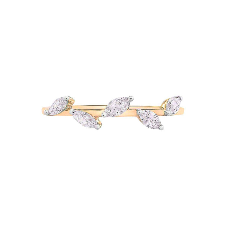 Marquise Diamond Ring in 14K Gold
