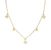 Bezel Diamond Star Necklace in 14K Gold - GEMNOMADS