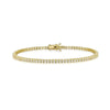 Diamond tennis bracelet yellow gold