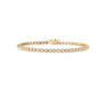 Yellow gold diamond tennis bracelet
