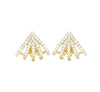 Diamond Triangle Earrings in 14K Gold - GEMNOMADS