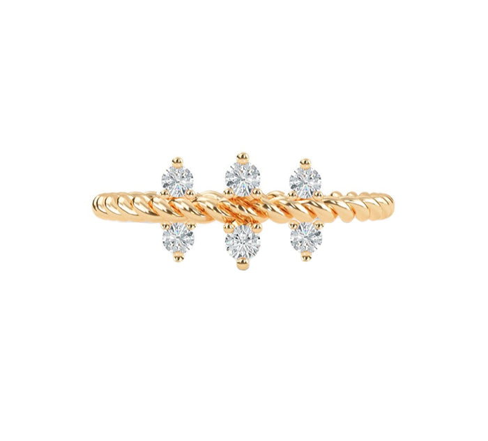 Rose gold emerald diamond tennis bracelet