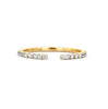 Diamond Open Wedding Ring in 14K Gold - GEMNOMADS