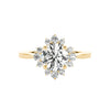 Joanna Floral Diamond Engagement Ring in 14K Gold - GEMNOMADS