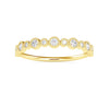 Milgrain Diamond Wedding Ring in 14K Gold - GEMNOMADS
