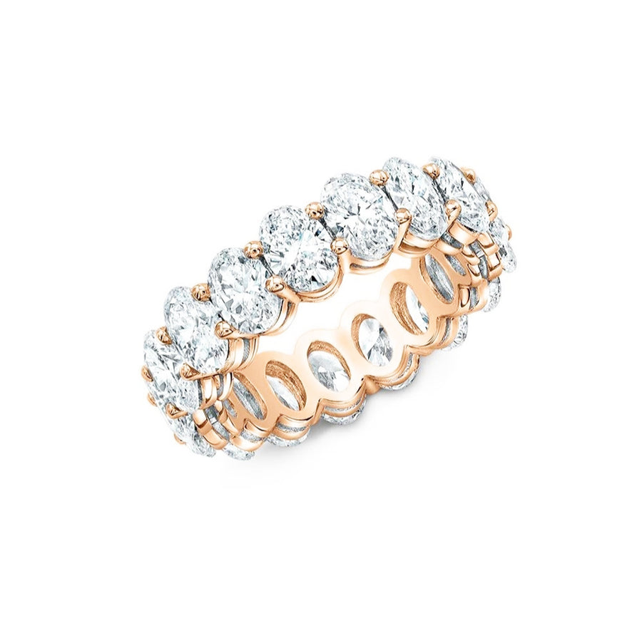 Oval Diamond Eternity Ring - GEMNOMADS