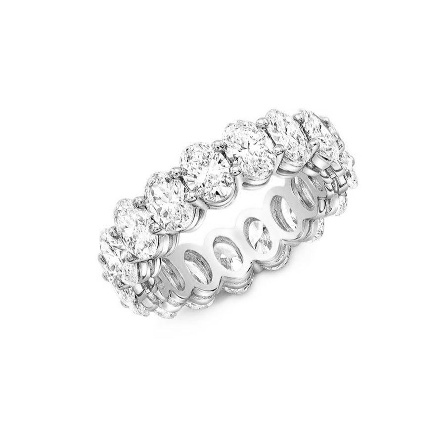 Oval Diamond Eternity Ring - GEMNOMADS