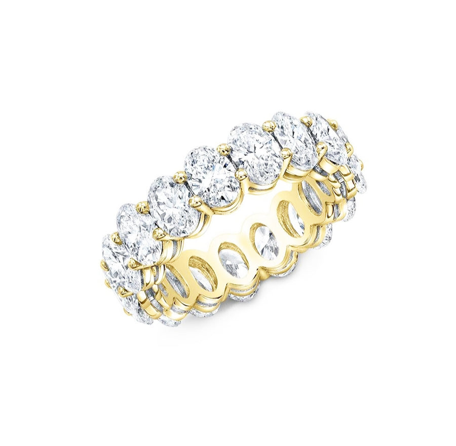 Oval Diamond Eternity Ring - GEMNOMADS