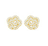 Rose Diamond Stud Earrings in 14K Gold - GEMNOMADS