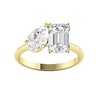 Toi Et Moi Diamond Engagement Ring in yellow gold