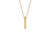 14K Gold Diamond Bar Necklace - GEMNOMADS