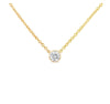 1/4-1/3 Carat Bezel Diamond Pendant Necklace for Women - GEMNOMADS