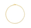 Yellow gold bezel diamond tennis bracelet