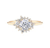 Diamond Cluster Engagement Ring in 18K Gold - GEMNOMADS