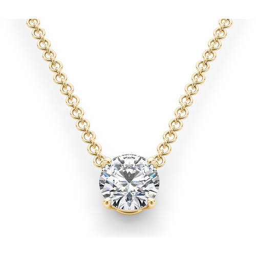 1/4 Carat Solitaire Diamond Pendant Necklace for Women