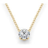 1/4 Carat Solitaire Diamond Pendant Necklace for Women - GEMNOMADS